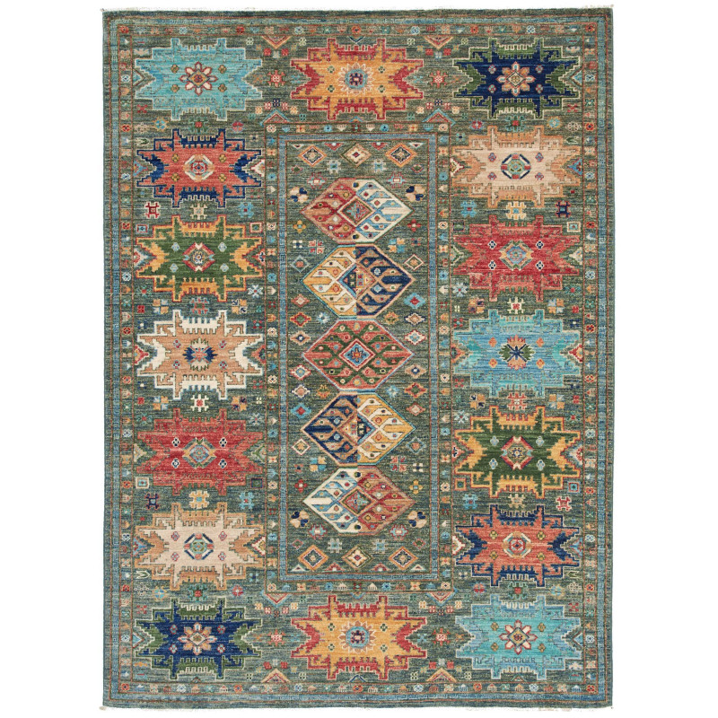 Tribal 148x197 Cm Tribal Pakistan Hand-carded Wool