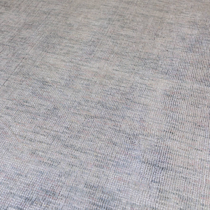 Tappeto Aston tinta unita grigio chiaro e argent