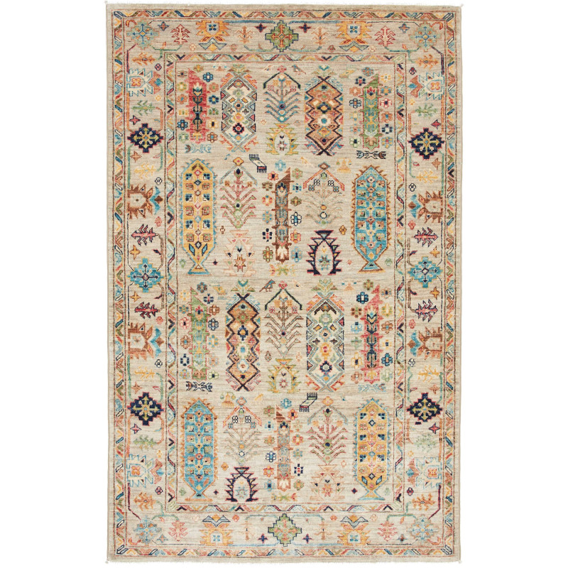 Tribal 120x193 Cm Tribal Pakistan Hand-carded Wool