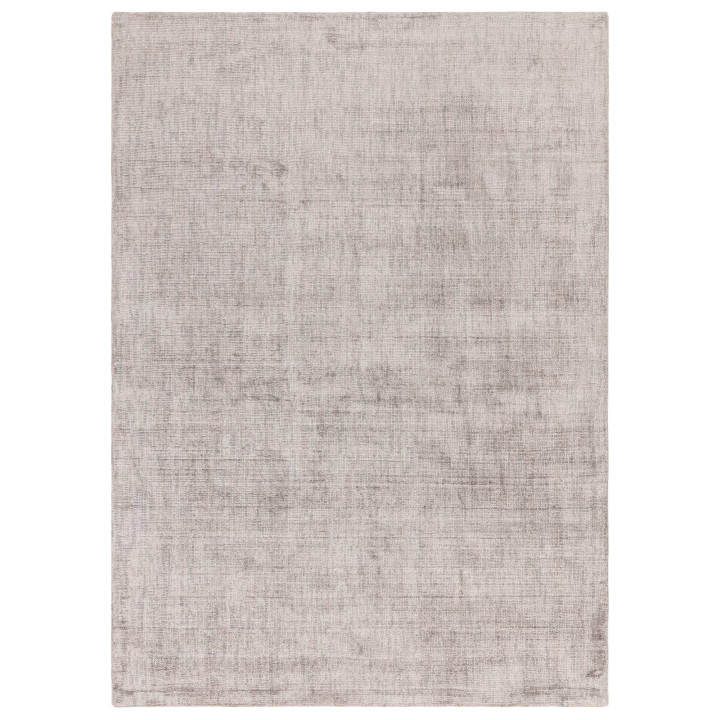 Rug Aston plain grey silver 160x230 cm