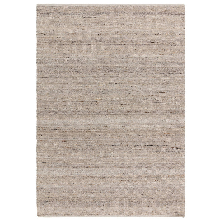 Rug Birkdale plain beige brown taupe 200x290 cm