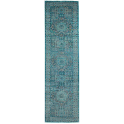 Rug Mamlouk Pakistan 80x293 Turquoise Teal