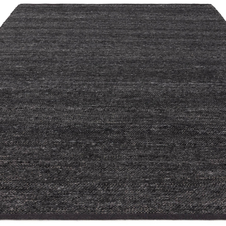 Rug Birkdale plain dark blue anthracite 200x290