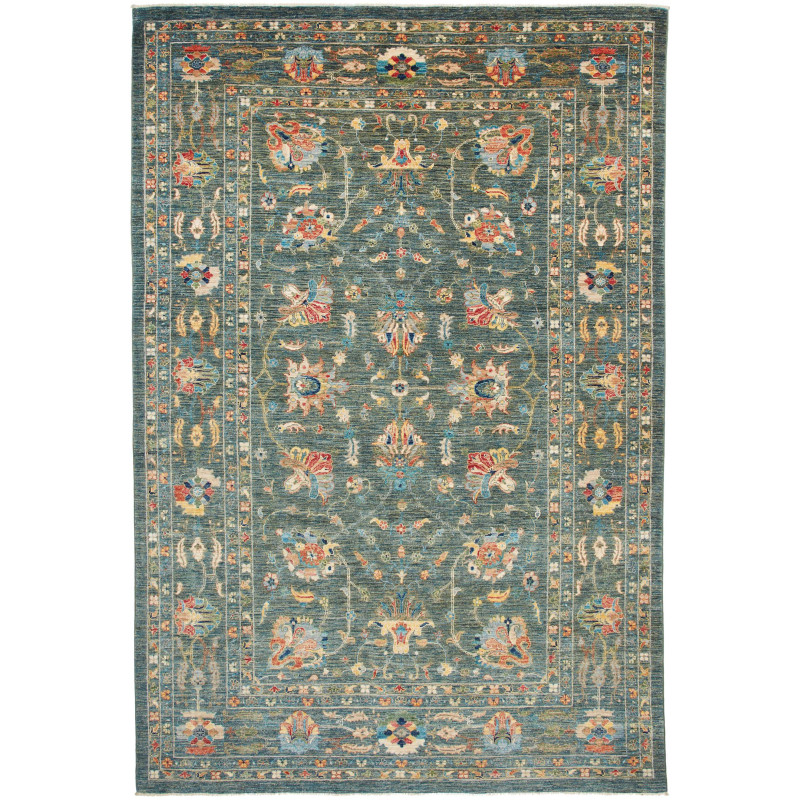Rug Ziegler Fine Pakistan 203x301 Petrol Blue Ru