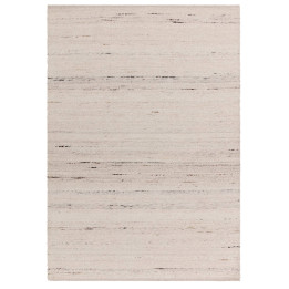 Tappeto Birkdale tinta unita beige e bianco 160x