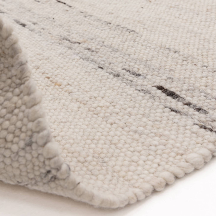 Rug Birkdale plain beige white 160x230 cm