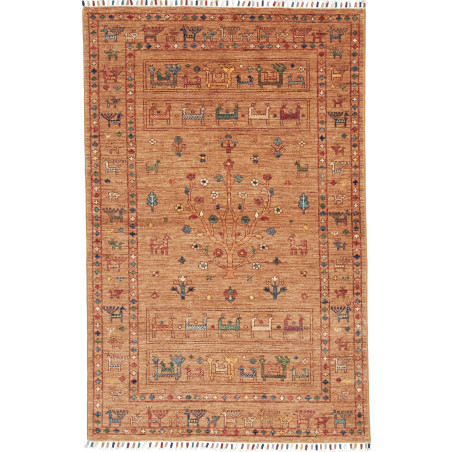 Rubin 99x152 Cm Rubin, Pakistan, Hand-carded Wool (warp: