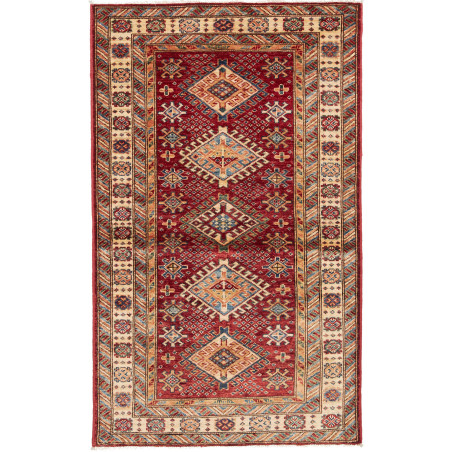 Kazak Fine 92x152 Cm Kazak Fine, Pakistan, Hand-carded Wool