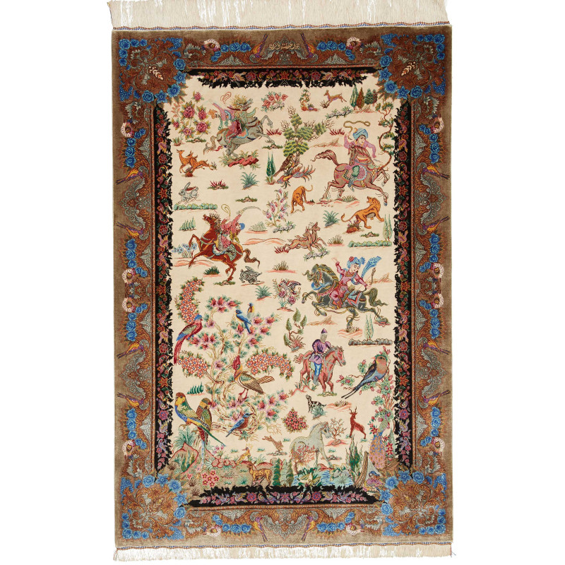 Ghom Silk 100x150 Cm Ghom Silk, Persia, Silk,