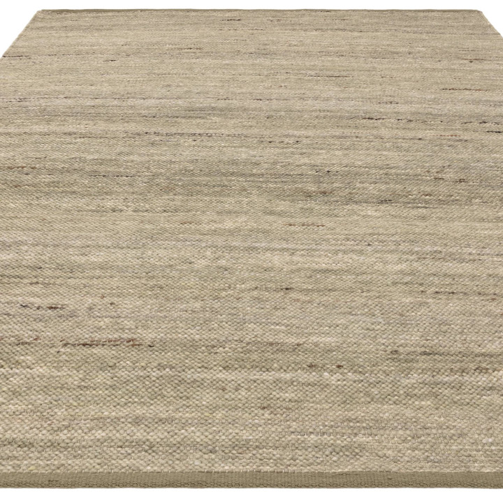 Tappeto Birkdale tinta unita verde oliva e beige