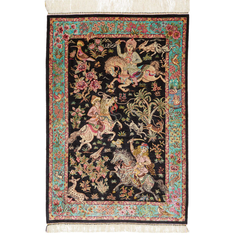 Ghom Silk 62x90 Cm Ghom Silk, Persia, 100% Silk,