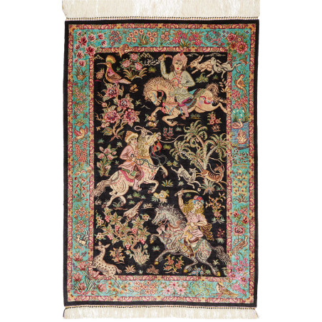 Ghom Silk 62x90 Cm Ghom Silk, Persia, 100% Silk,