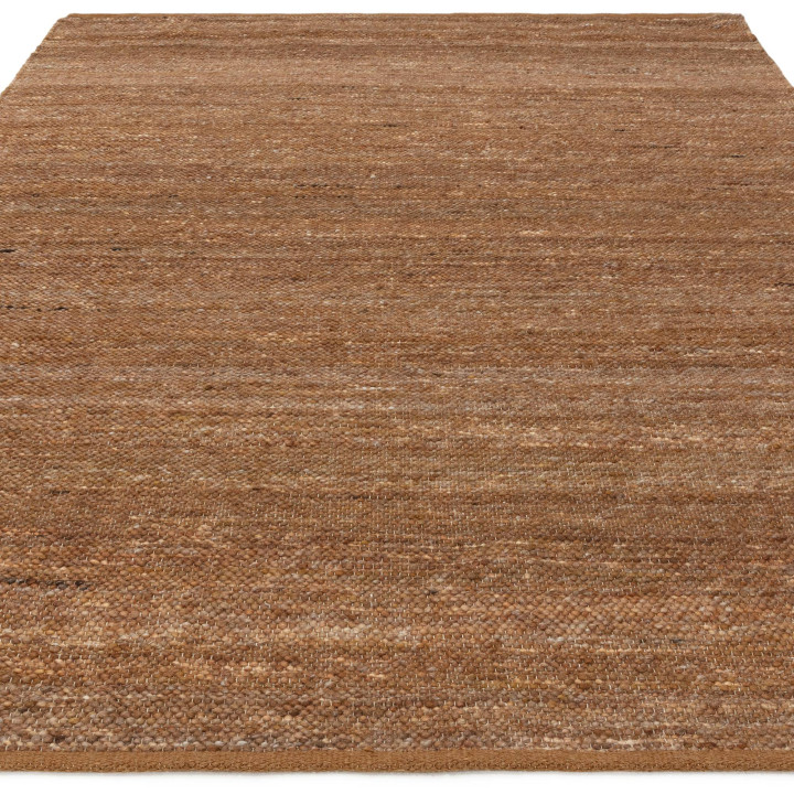 Rug Birkdale plain copper brick brown 160x230 cm