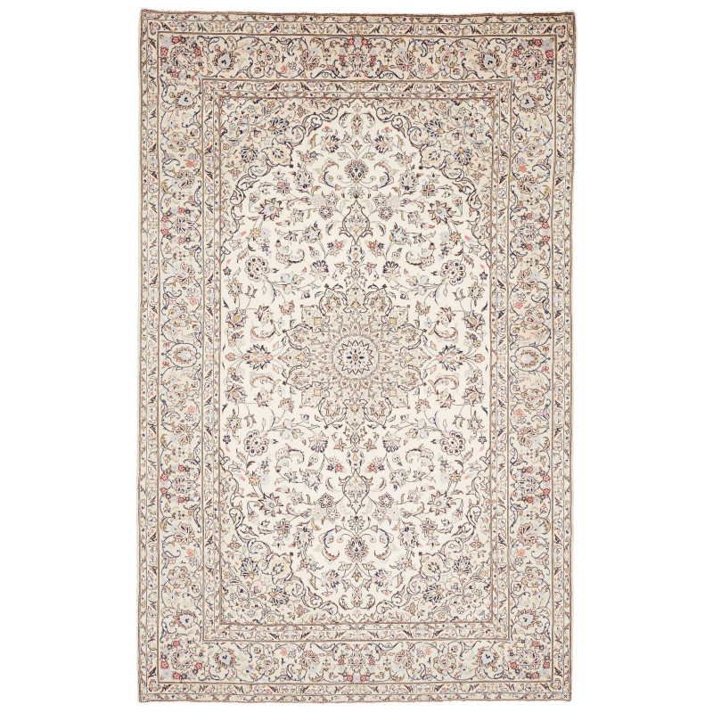 Kashan 194x306 Cm Kashan Persia Hand-carded Wool (cotton
