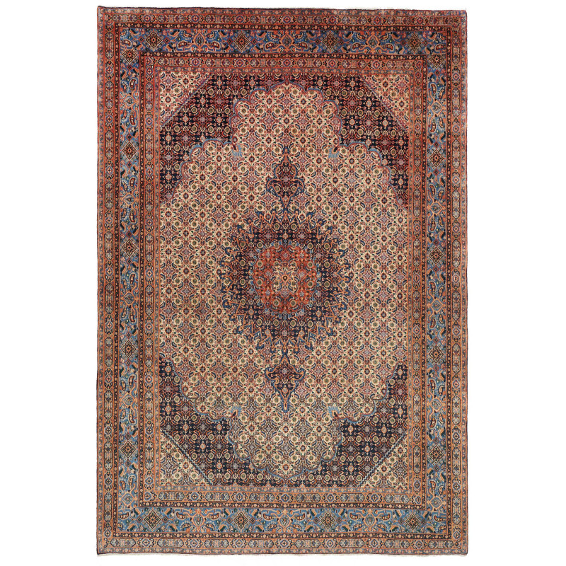Moud 207x308 Cm Moud Persia Hand-carded Wool, Cotton Warp,