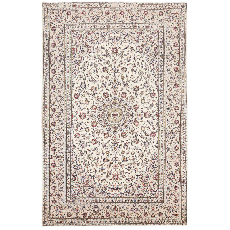 Kashan 195x300 Cm Kashan, Persia, Hand-carded Wool (cotton