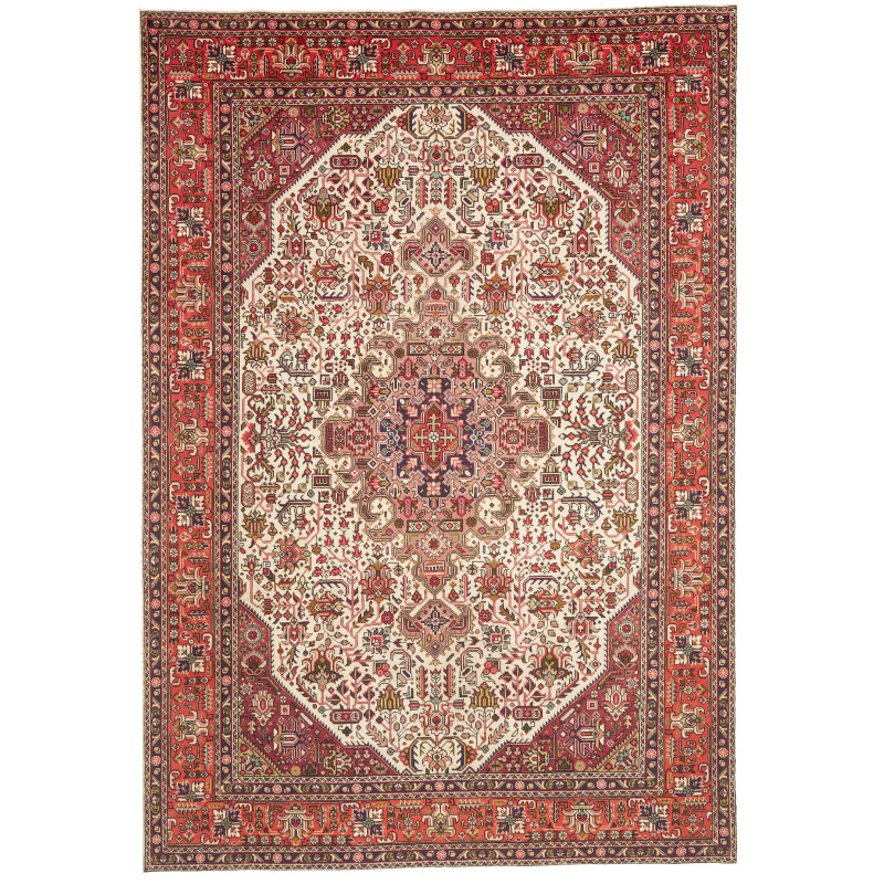 Tabriz 202x298 Cm Tabriz Persia Hand-carded Wool Cotton