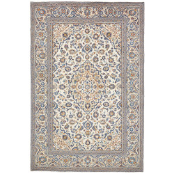 Kashan 202x303 Cm Kashan Persia Hand-carded Wool Cotton