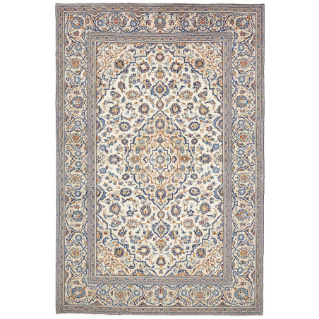 Kashan 202x303 Cm Kashan Persia Hand-carded Wool Cotton