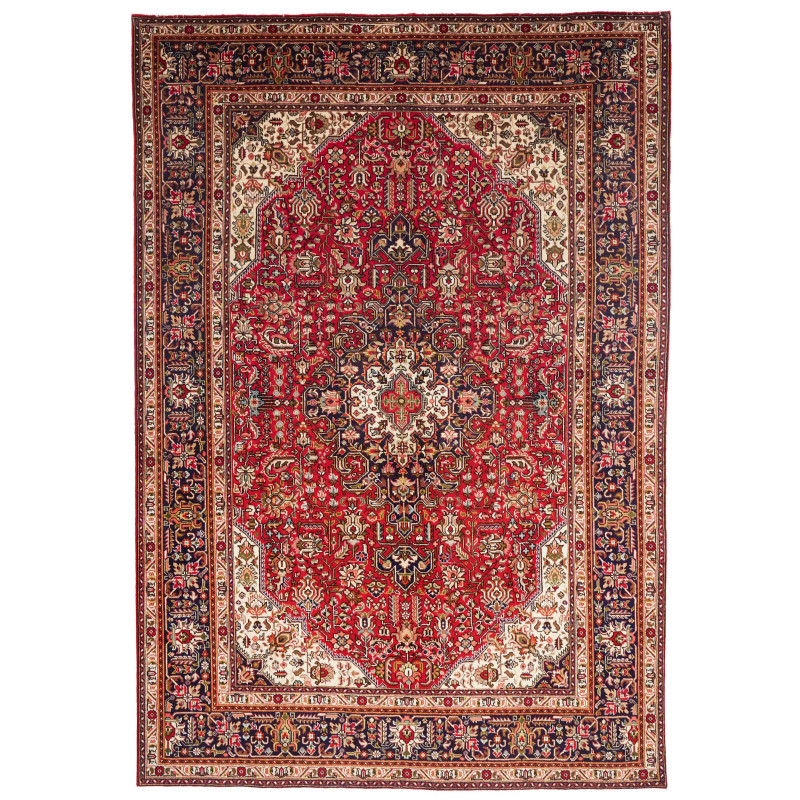 Tabriz 195x288 Cm Tabriz Persia Hand-carded Wool