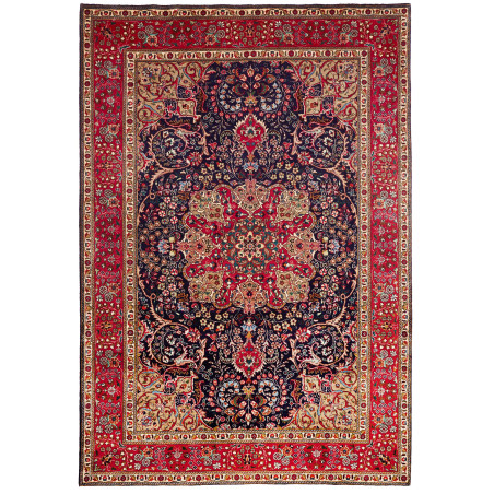 Tabriz 204x300 Cm Tabriz Persia Hand-carded Wool (warp:
