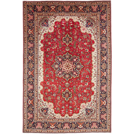 Tabriz 200x300 Cm Tabriz, Persia, Hand-carded Wool (warp: