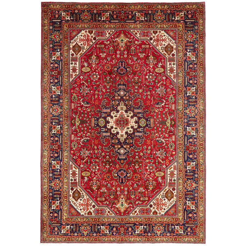 Tabriz 202x296 Cm Tabriz Persia Hand-carded Wool Cotton