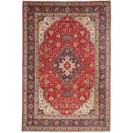 Tabriz 202x300 Cm Tabriz, Persia, Hand-carded Wool (warp