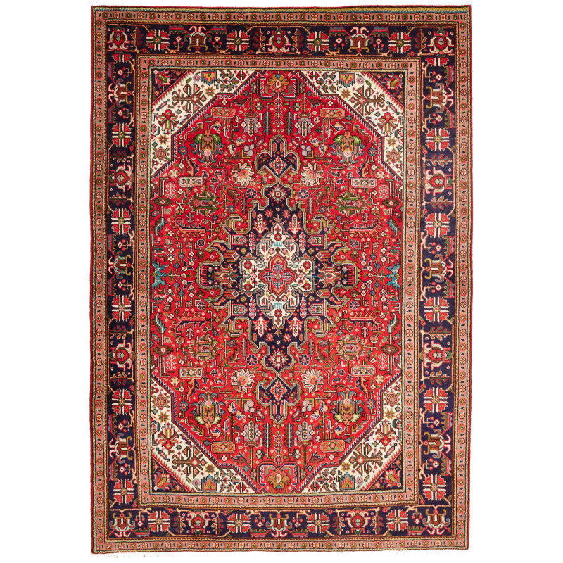 Tabriz 205x285 Cm Tabriz, Persia, Hand-carded Wool (warp: