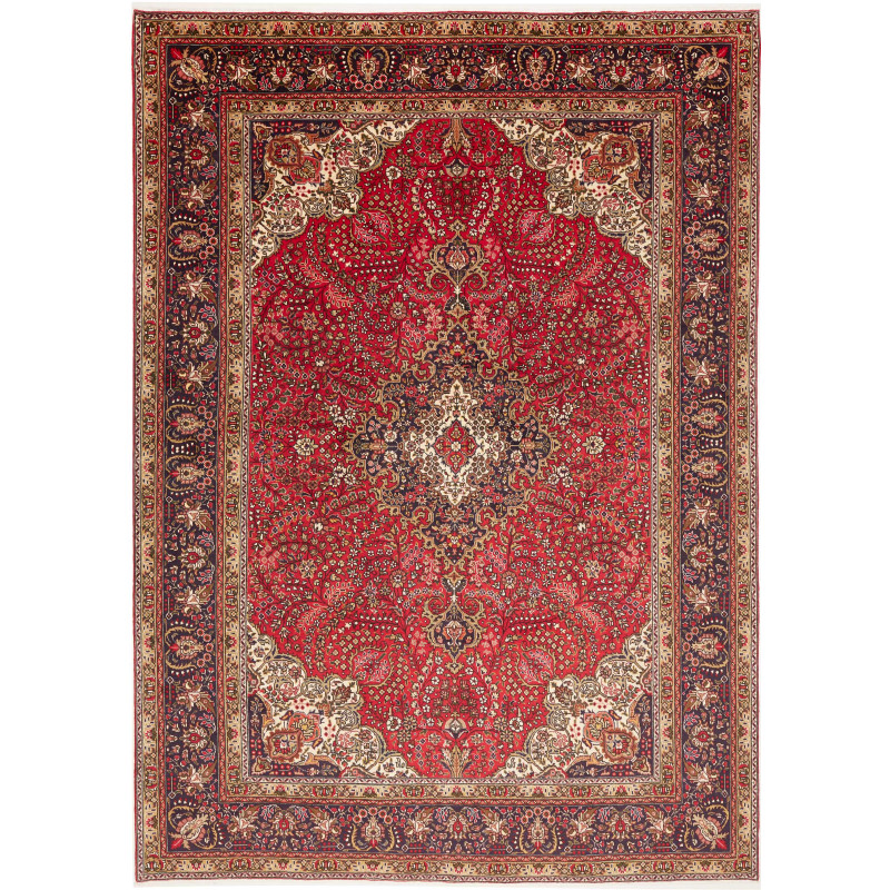Tabriz 245x344 Cm Tabriz, Persia, Hand-carded Wool (cotton