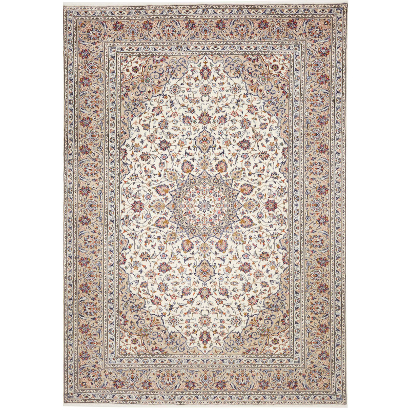 Kashan 245x345 Cm Kashan, Persia, Hand-carded Wool (warp:
