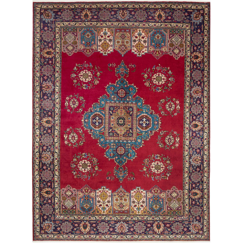 Tabriz 243x330 Cm Tabriz, Persia, Hand-carded Wool (warp: