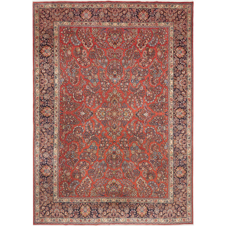 Sarough 283x398 Cm Sarough, Persia, Hand-carded Wool (warp: