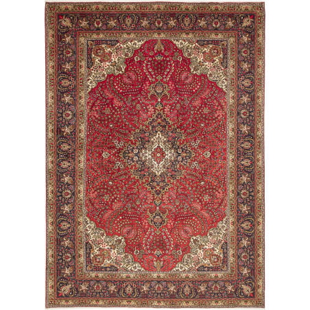 Tabriz 245x343 Cm Tabriz, Persia, Hand-carded Wool, Cotton,
