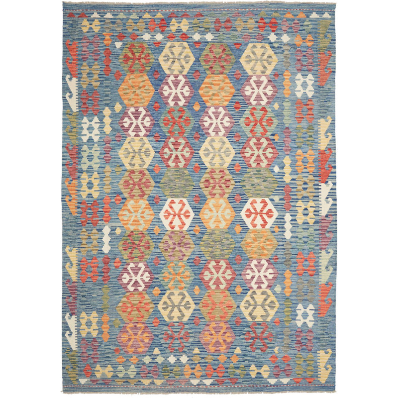 Kilim 206x298 Cm Kilim, Afghanistan, Hand-carded Wool (warp: