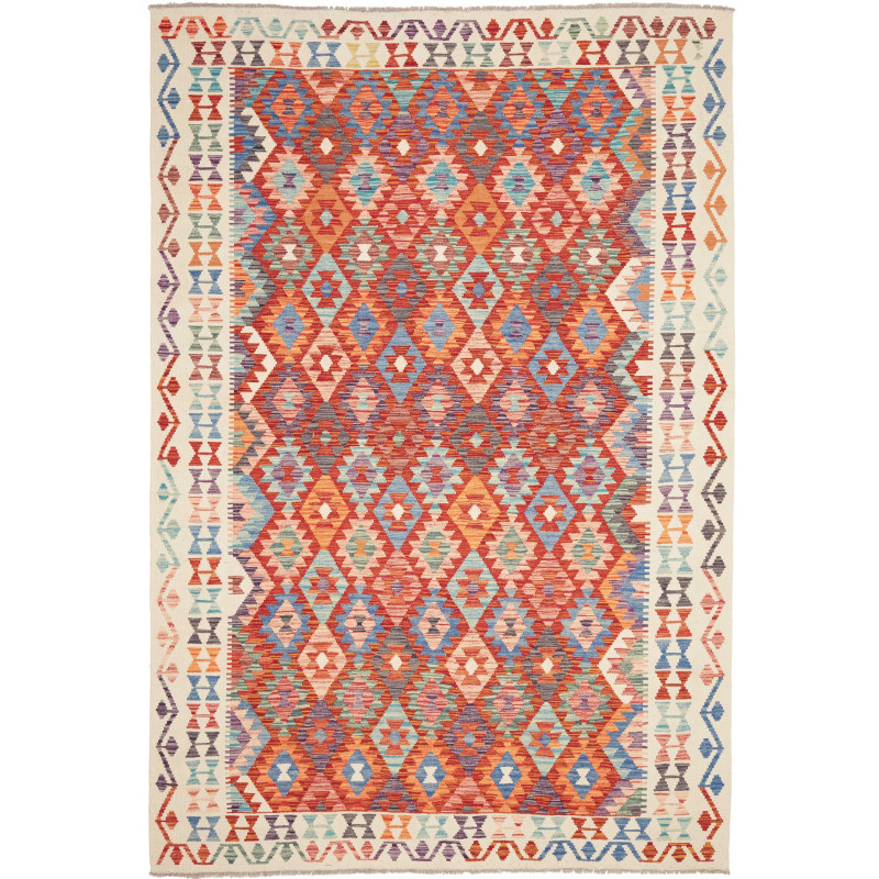 Kilim 204x300 Cm Kilim, Afghanistan, Hand-carded Wool,