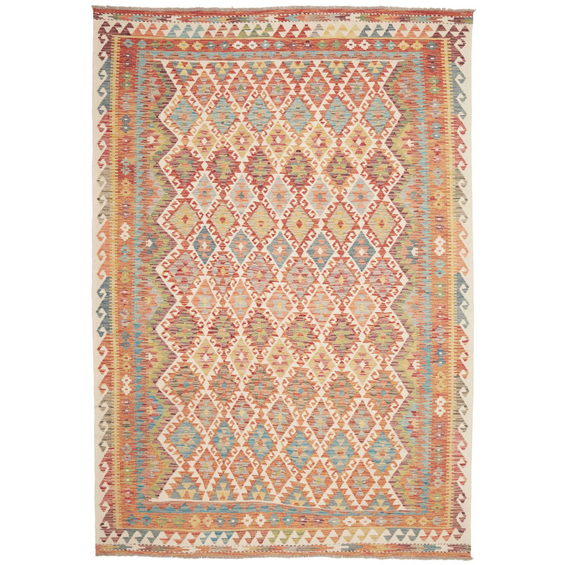 Kilim 208x302 Cm Kilim, Afghanistan, Hand-carded Wool