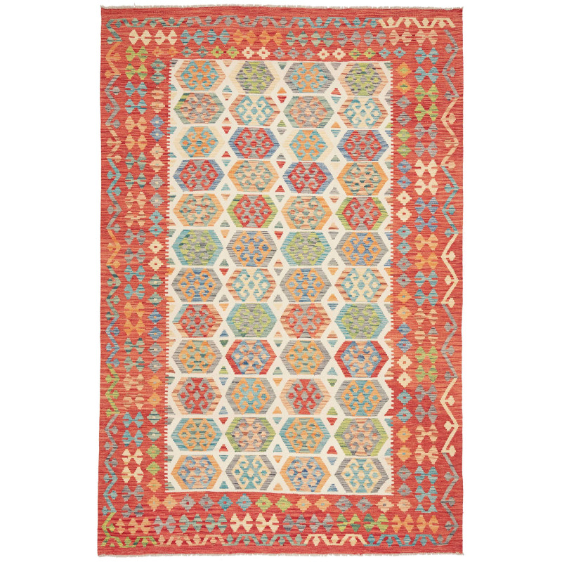 Kilim 202x308 Cm Kilim, Afghanistan, Hand-carded Wool,