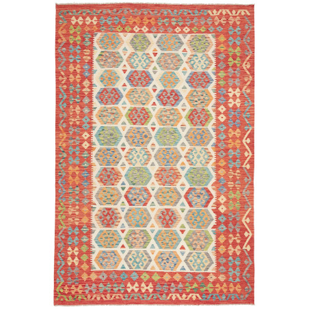 Kilim 202x308 Cm Kilim, Afghanistan, Hand-carded Wool,