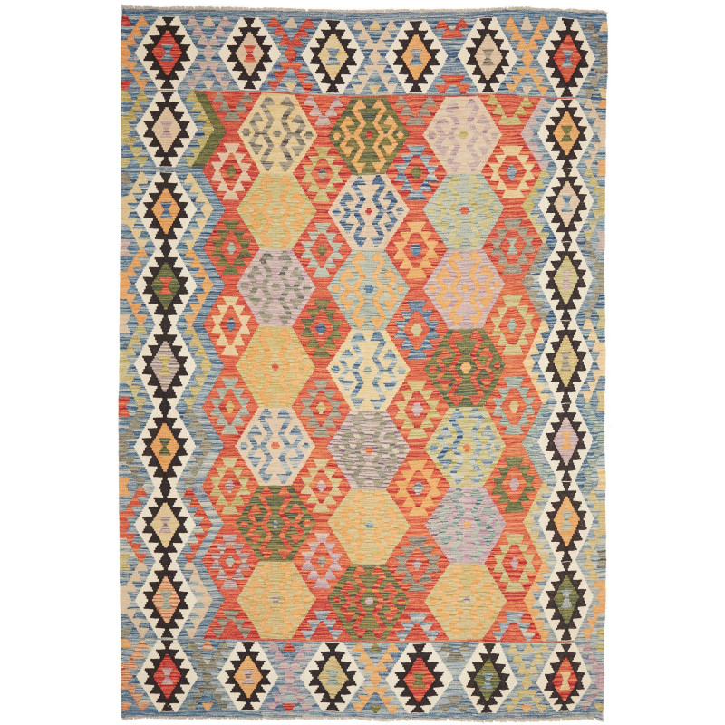 Kilim 208x301 Cm Kilim, Afghanistan, Hand-carded Wool,