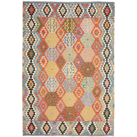 Kilim 208x301 Cm Kilim, Afghanistan, Hand-carded Wool,