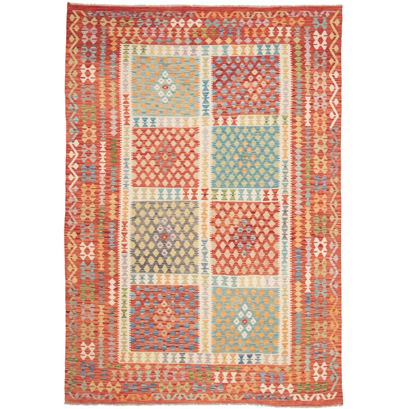 Kilim 208x298 Cm Kilim Afghanistan Hand-carded Wool Cotton
