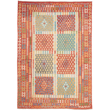 Kilim 208x298 Cm Kilim Afghanistan Hand-carded Wool Cotton