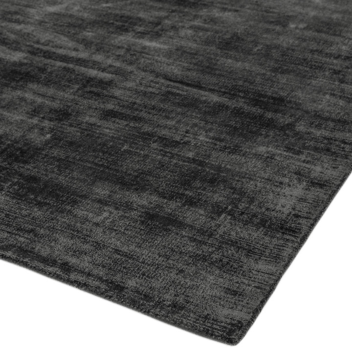 Rug Blade plain dark grey silver 160x230 cm