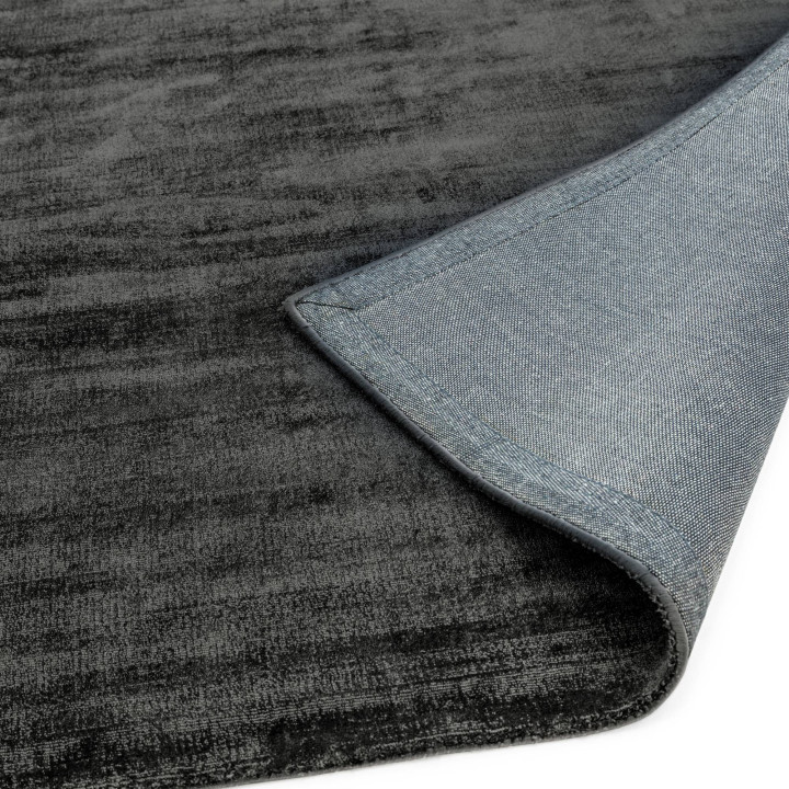 Tappeto Blade tinta unita grigio scuro e argento