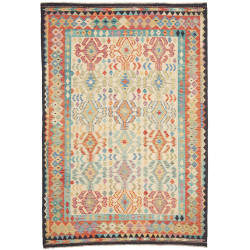 Kilim 203x294 Cm Kilim Afghanistan Hand-spun Wool Cotton