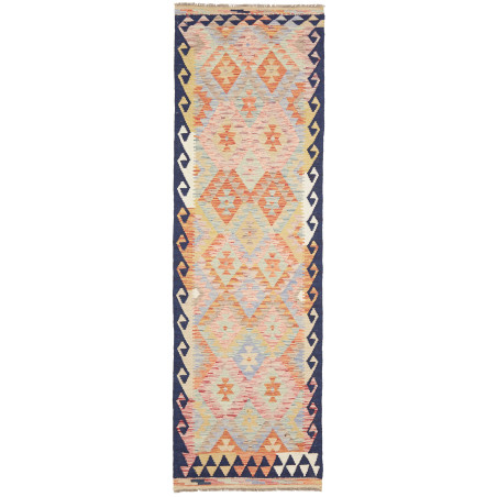 Kilim 77x250 Cm Kilim, Afghanistan, Hand-carded Wool, Cotton
