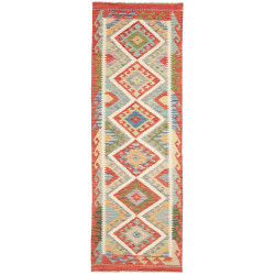 Kilim 81x243 Cm Kilim, Afghanistan, Hand-carded Wool (warp: