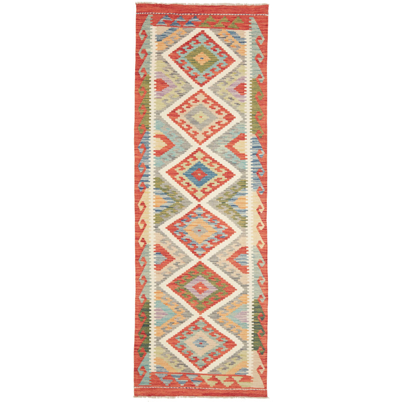 Kilim 81x243 Cm Kilim, Afghanistan, Hand-carded Wool (warp:
