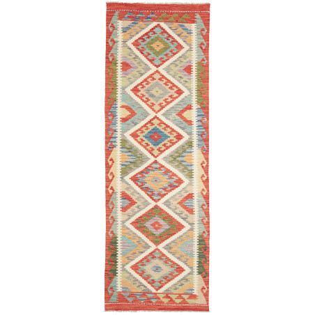 Kilim 81x243 Cm Kilim, Afghanistan, Hand-carded Wool (warp: